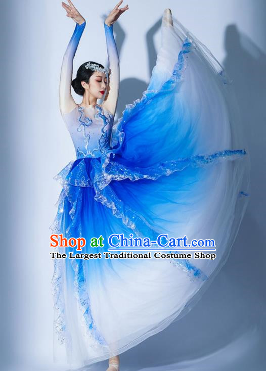 Opening Dance Big Swing Skirt Costumes Chorus Recitation Accompaniment Dance Costume Ballroom Dance Big Swing Skirt Dress