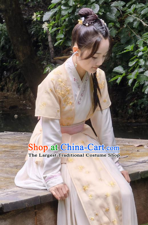 Ancient Servant Girl Costumes China Romantic Drama My Sassy Princess Maid Lady Ling Bi Clothing