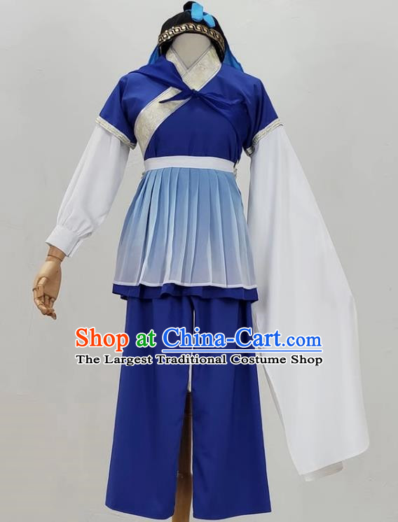 Opera Wu Shengyi Ancient Costume Film And Television Huangmei Opera Costume Book Boy Drama Dance Performance Costume Tea Picking Costume