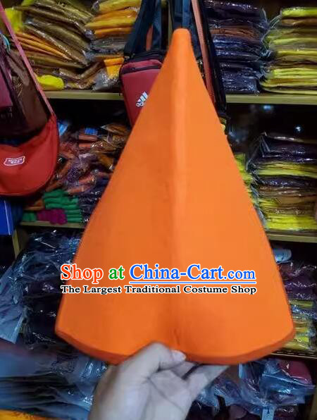 Handmade China Zang Nationality Monk Hat Chinese Tibetan Buddhism Felt Hat Lama Headwear