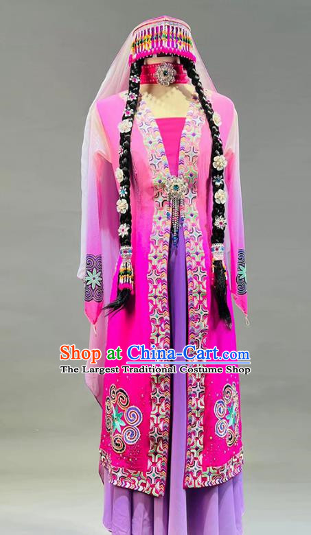 Women Ethnic Minority Performance Costumes Xinjiang Dance Costumes Uyghur Costumes For Stage Performances