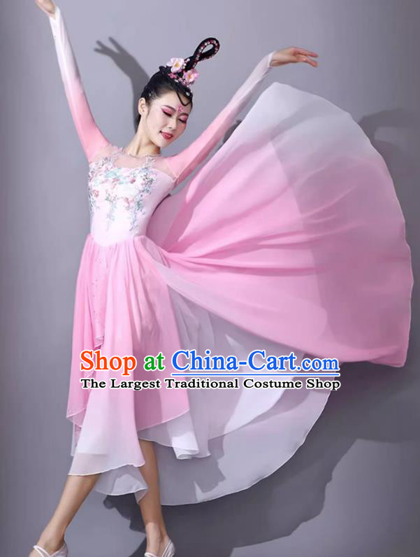 Pink Classical Dance Costume Women Opening Dance Performance Clothing Adult Song Accompaniment Dance Performance Dress