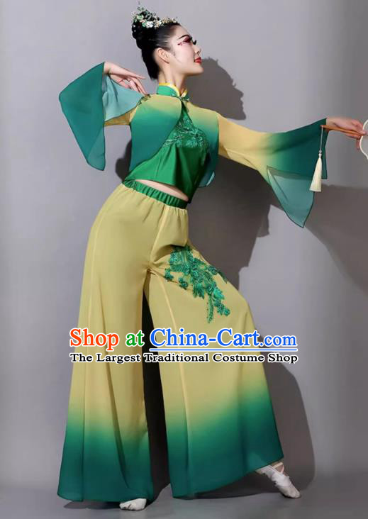 Yangge Dance Performance Costume For Women Chinese Jiaozhou Yangge Fan Dance Costume