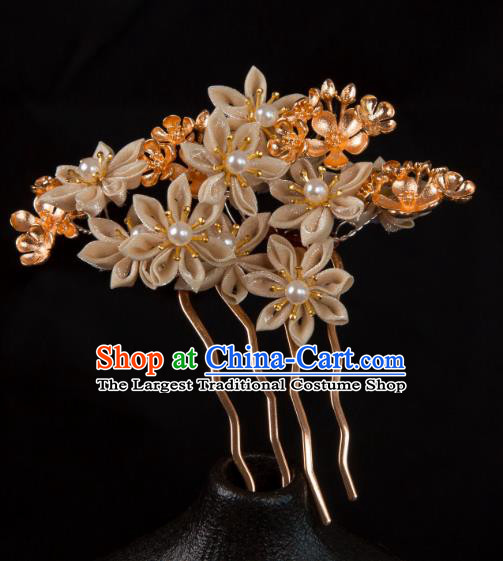 Hanfu Hairpin China Ancient Tang Dynasty Headwear Floral Hair Jewelry