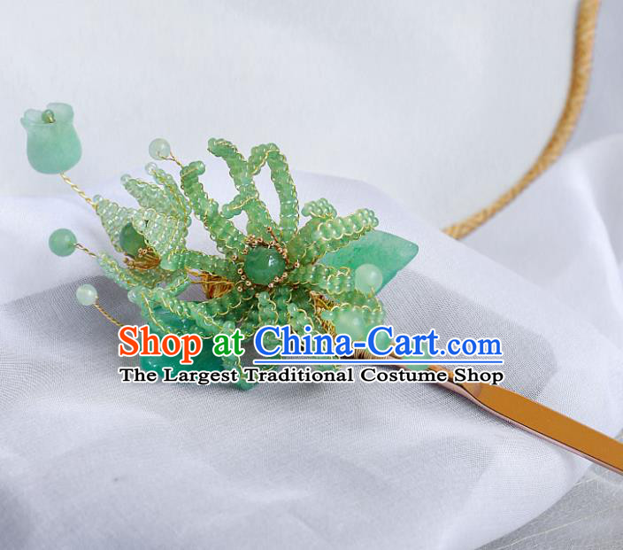 China Retro Qipao Pearl Hairpin Hanfu Hair Jewelry Ancient Princess Headpiece