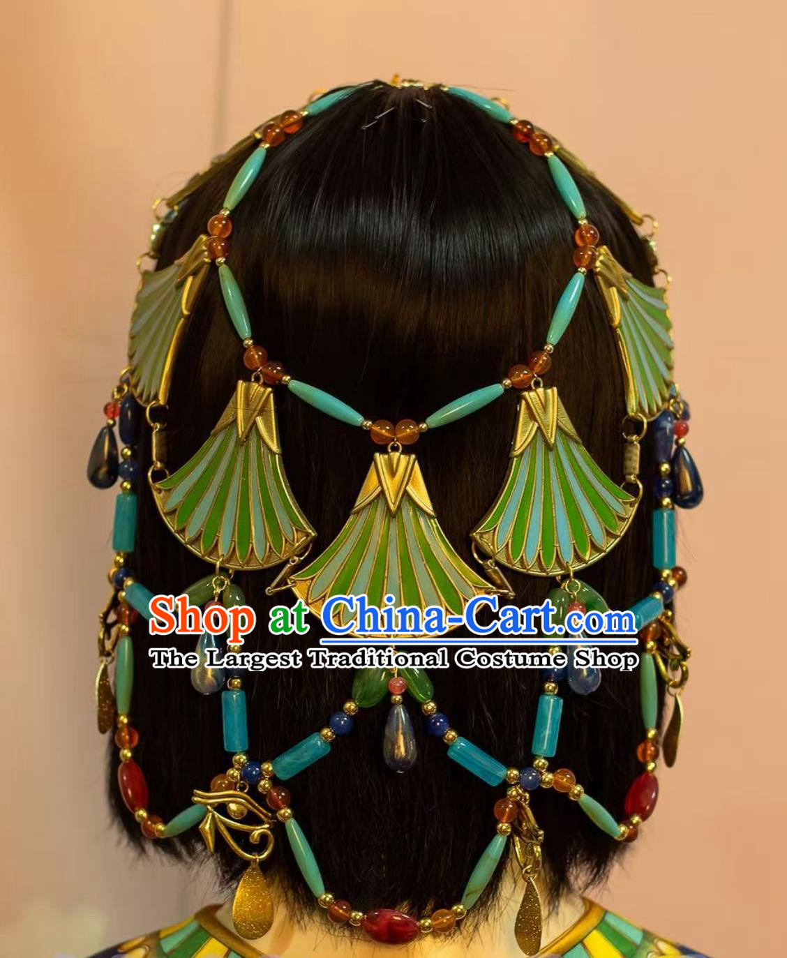 Egyptian Versatile Headpiece And Necklace Handmade Traditional Egypt Queen Jewelry Accessory