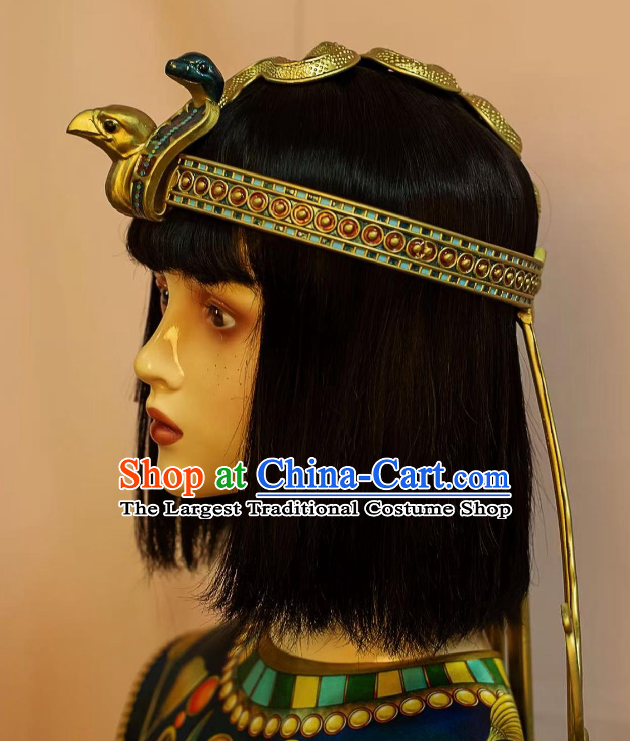 Traditional Egyptian Replica Headpiece Queen Headwear Handmade Tutankhamun Crown
