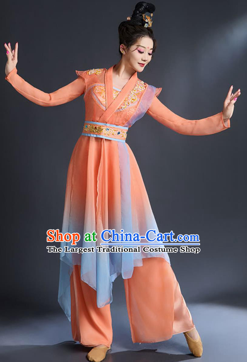 Classic Dance Performance Costume Women Chinese Style Yue Nv Ci Drama Dance Clothing Ancient Hanfu
