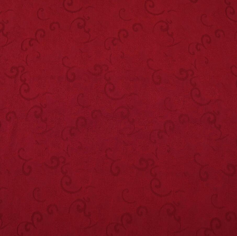 Chinese Silk Gauze Dark Red Jacquard Qipao Dress Fabric Classical Silk Material