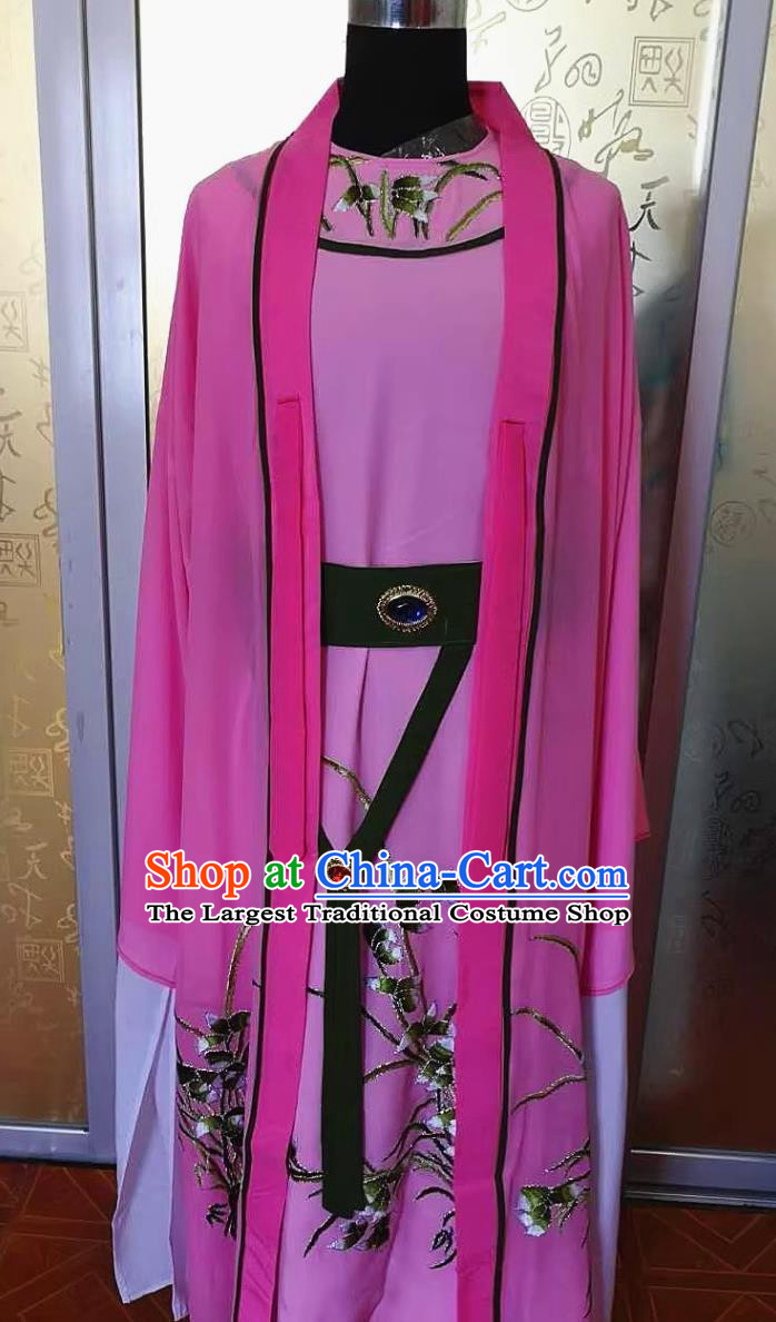 Pink Chinese Opera Costume Traditional Drama Xiao Sheng Robe Yue Opera Hanfu Ancient Scholar Garment