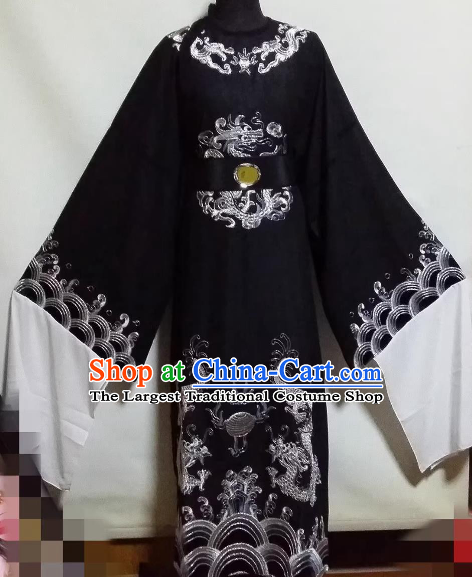 Chinese Yue Opera Costume Xiaosheng Dragon Robe Huangmei Opera Clothing Scholar Official Gown