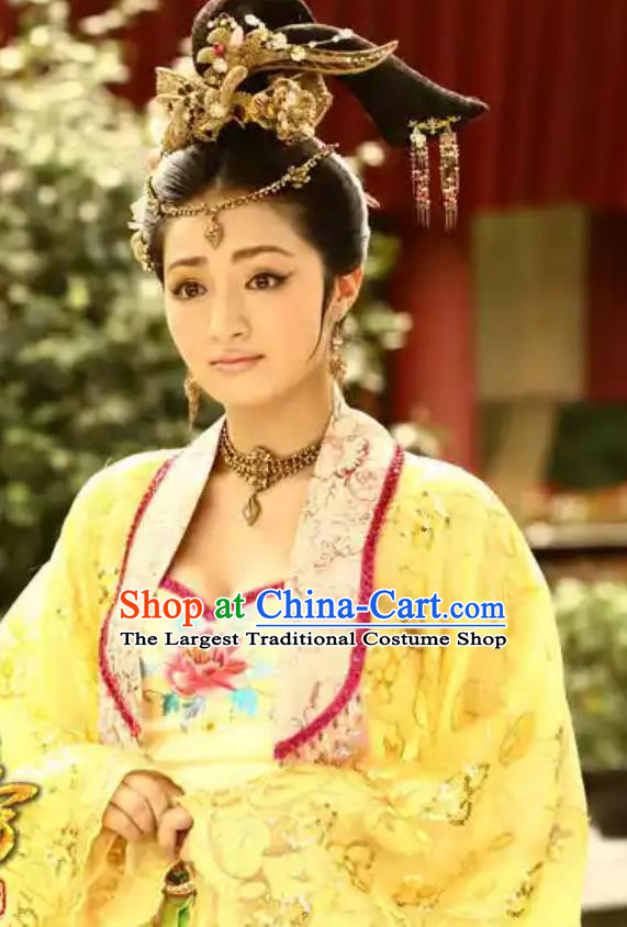 Custom TV Series Costume Ancient Chinese Empress Dance Attire The Heroes Yu Xin Dress