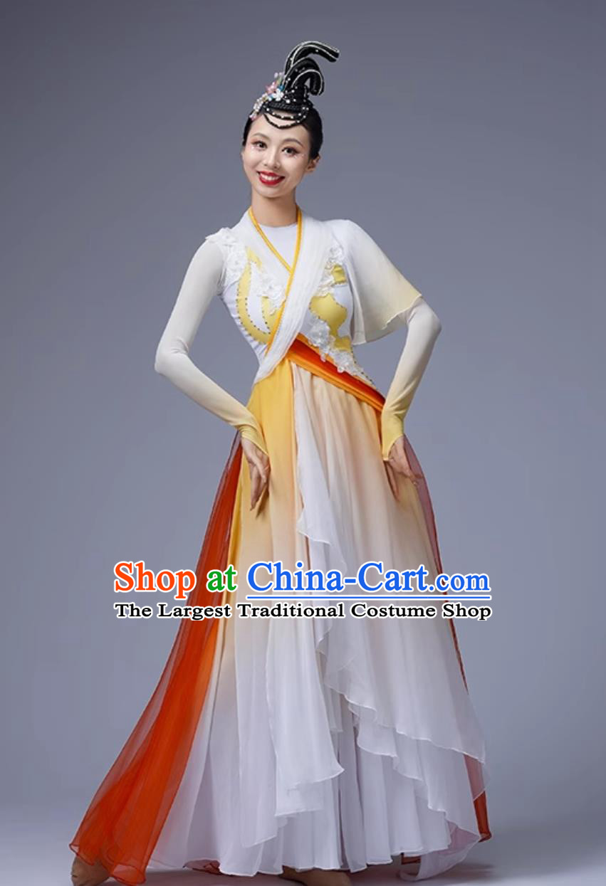 Classical Dance Costume Women Chinese Style Hanfu Dance Attire Art Exam Dress