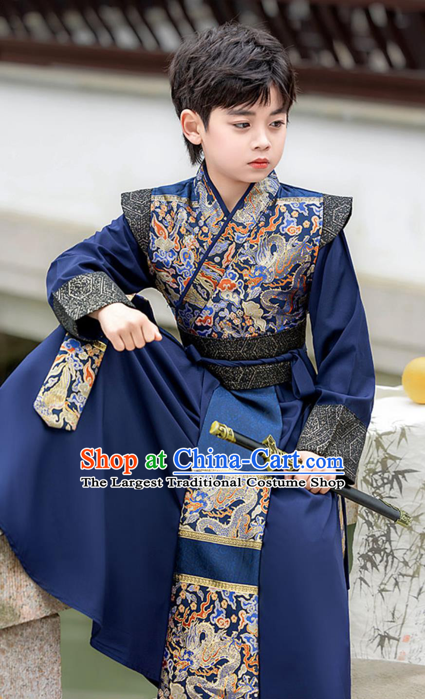 Boys Hanfu Song Dynasty Style Handsome Boy Clothing Ancient Young Master Traditional Chinese Costume