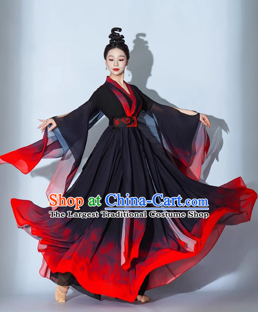 Ladies Hanfu Set Dance Performance Costume Elephant King March Dance Performance Clothing