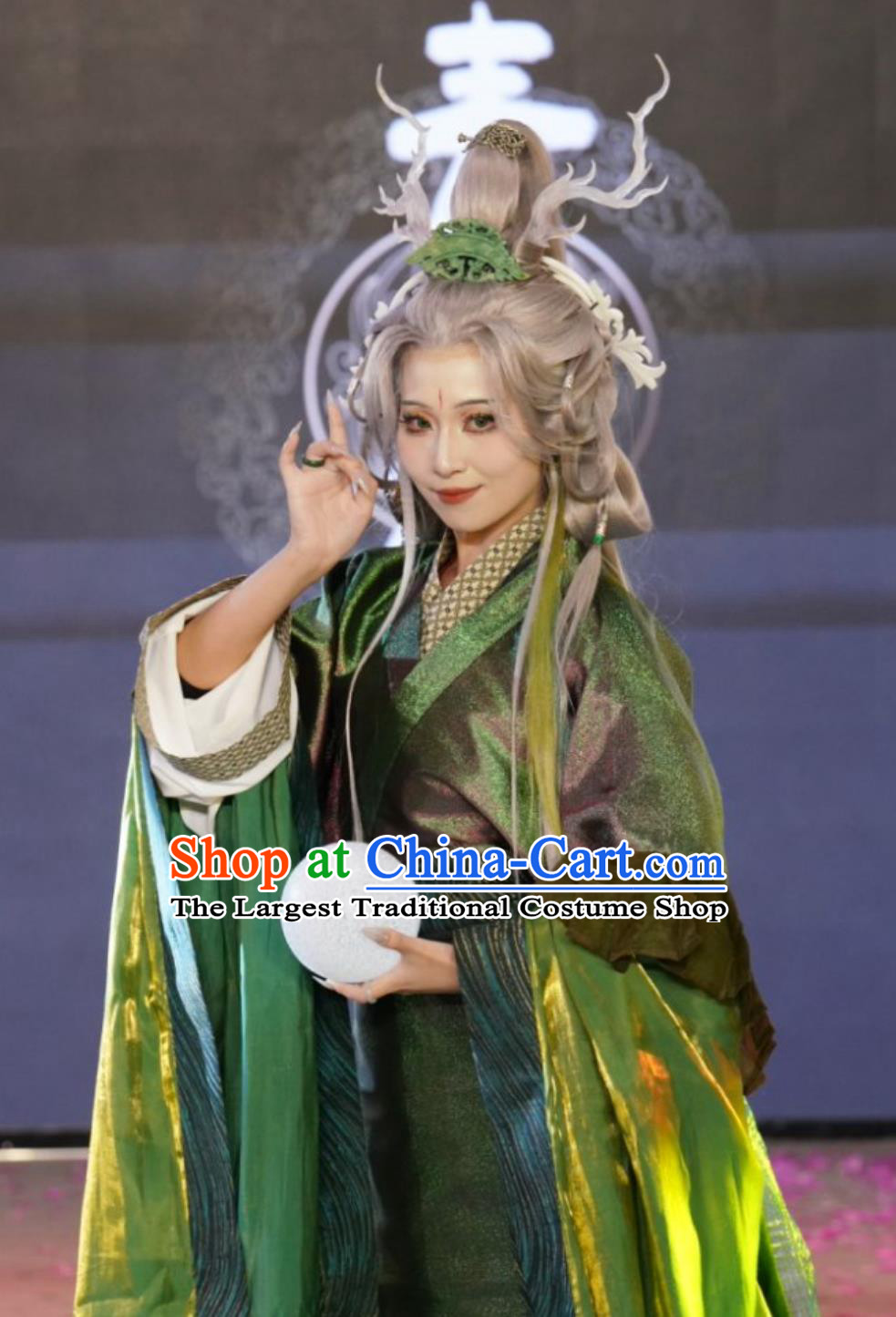Canglong Deity Azure Dragon Four Symbols Immortal Womens Voluminous Hanfu Traditional Chinese Costumes