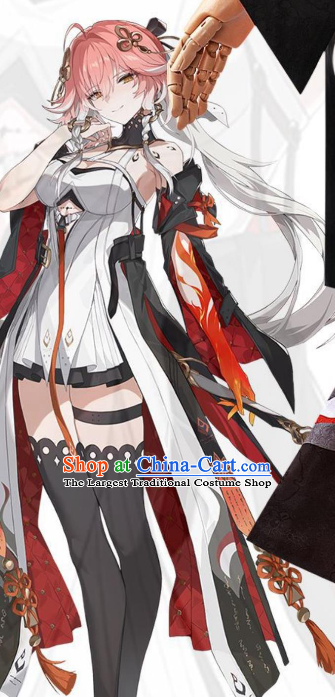 Wuthering Waves Changli Cosplay Costume Jinzhou Official Attendant Halloween Cosplay Game Anime Role Play Outfit