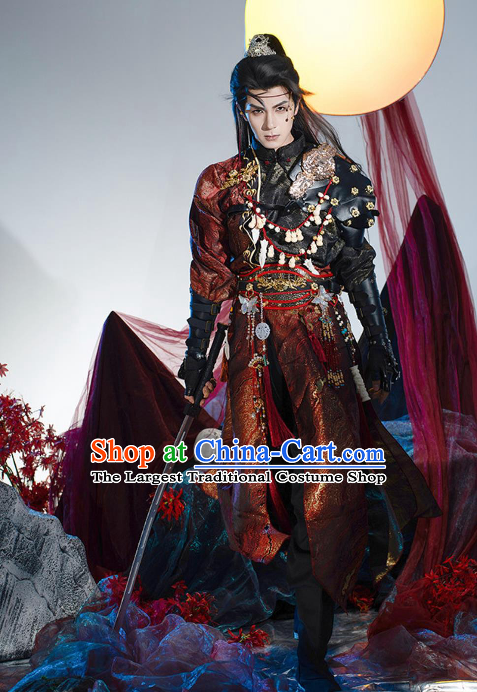 Chinese Ancient Young Hero Hanfu Xianxia Drama Knight Clothing Traditional Swordsman Costume