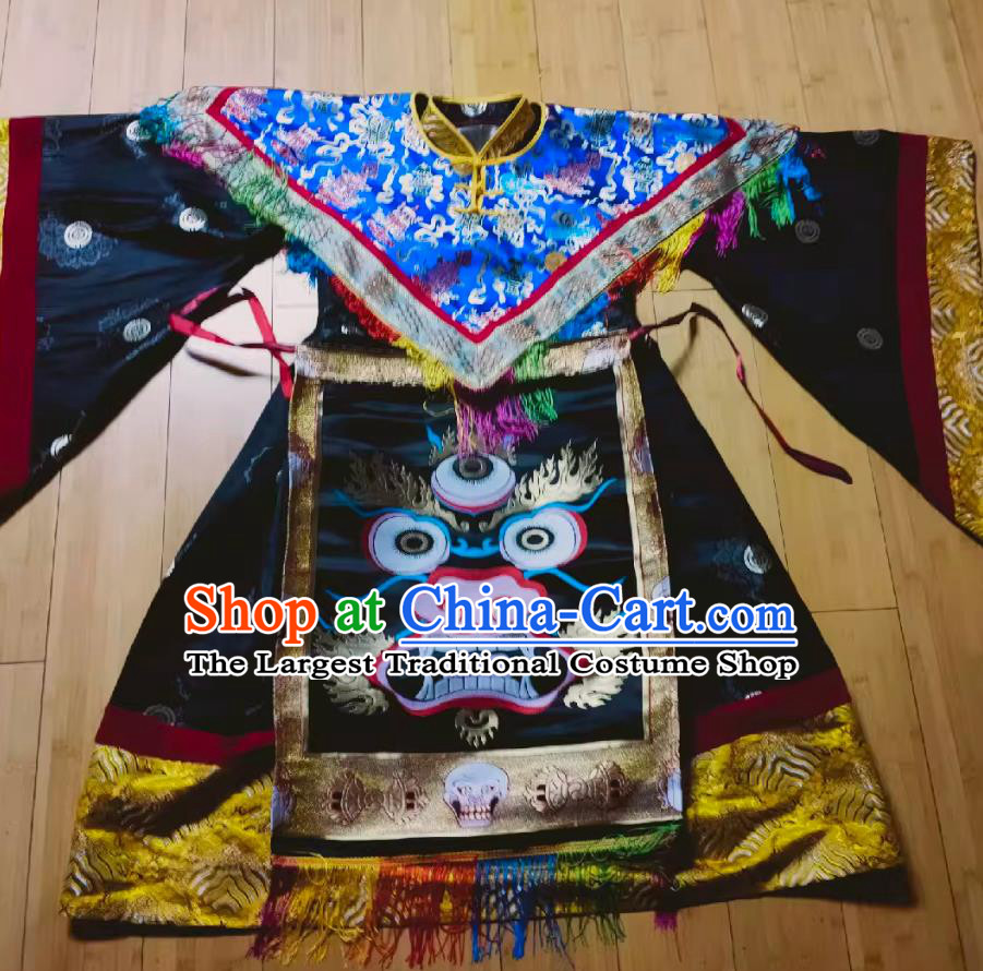 Traditional Tibetan Opera Costume Cham Festival Performance Attire