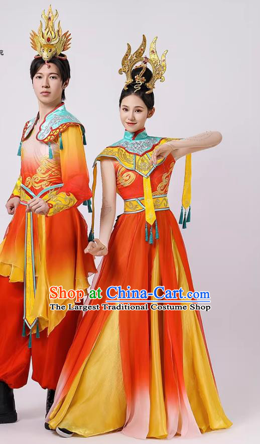 Year Of The Snake Modern Dance Opening Performance Costume Si Si Ru Yi Male And Female Dancewear