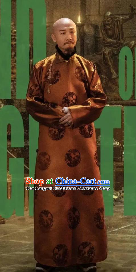 TV Series Legend of The Magnate Li Wan Tang Replica Costume Chinese Late Qing Dynasty Elder Milord Clothing