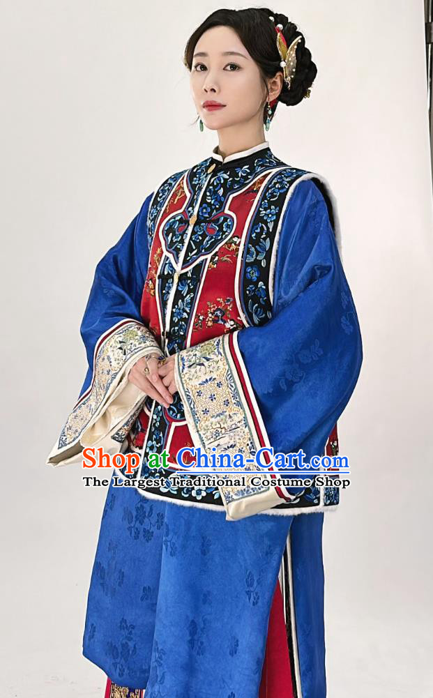 Chinese Late Qing Dynasty Noble Woman Clothing TV Series Legend of The Magnate Su Zi Xuan Replica Costume